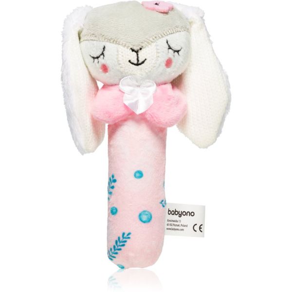 BabyOno BabyOno Have Fun Squeaky Toy Bunny Sunday писукаща играчка Sunday 3 m+ 1 бр.