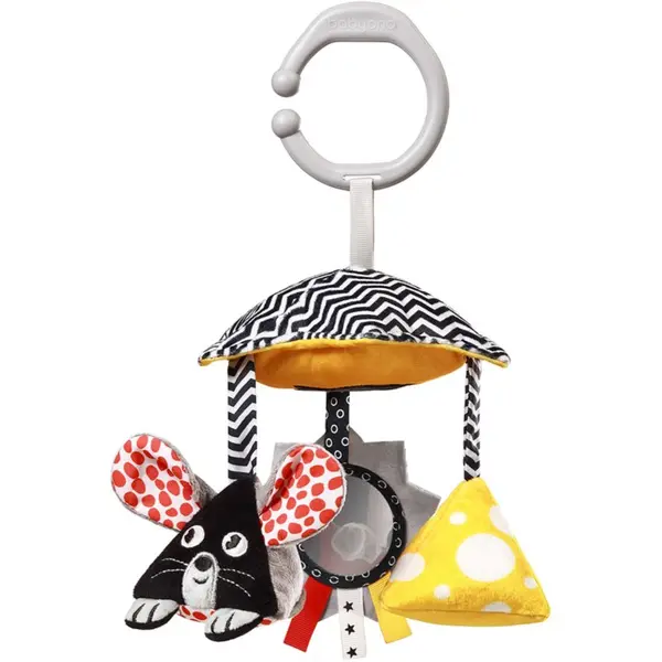 BabyOno BabyOno Mouse контрастна играчка за окачане 0m+ 1 бр.