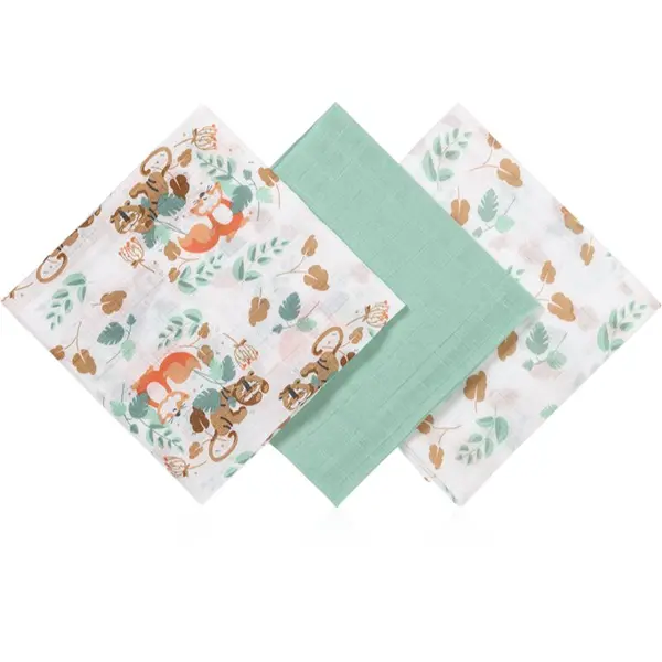 BabyOno BabyOno Super Soft Mint пелени от плат 70x70 cm Mint 3 бр.