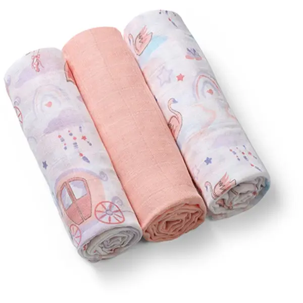 BabyOno BabyOno Super Soft Peach пелени от плат Peach 70x70 cm 3 бр.