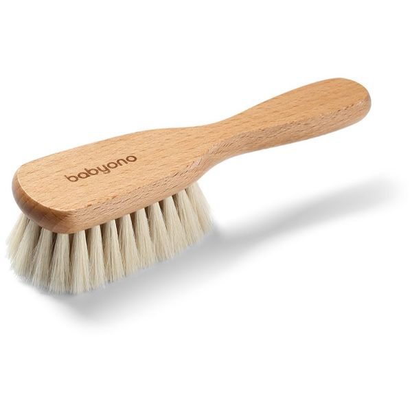 BabyOno BabyOno Take Care Brush with Natural Bristles Четка за коса за деца от раждането им 1 бр.
