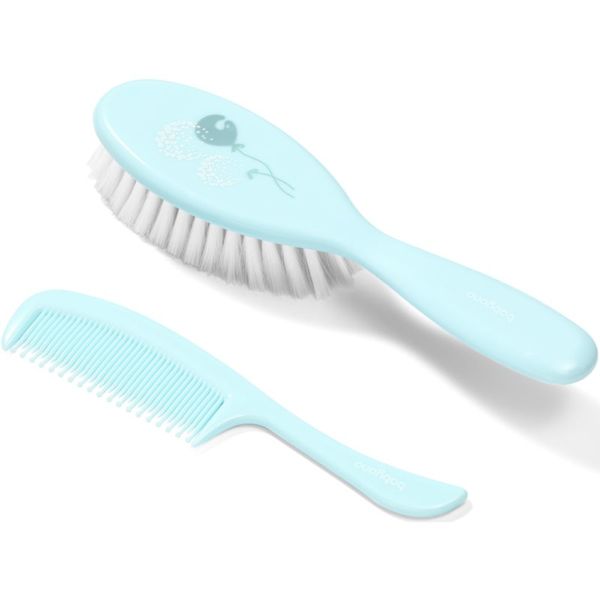 BabyOno BabyOno Take Care Hairbrush and Comb II комплект Mint(за деца от раждането им)
