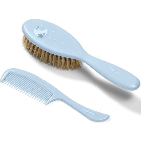 BabyOno BabyOno Take Care Hairbrush and Comb III комплект Blue(за деца от раждането им)