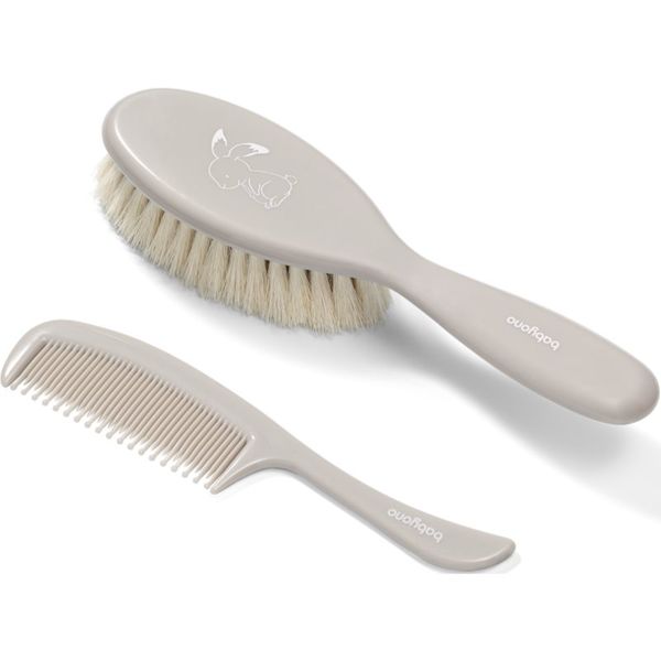 BabyOno BabyOno Take Care Hairbrush and Comb комплект Gray(за деца от раждането им)
