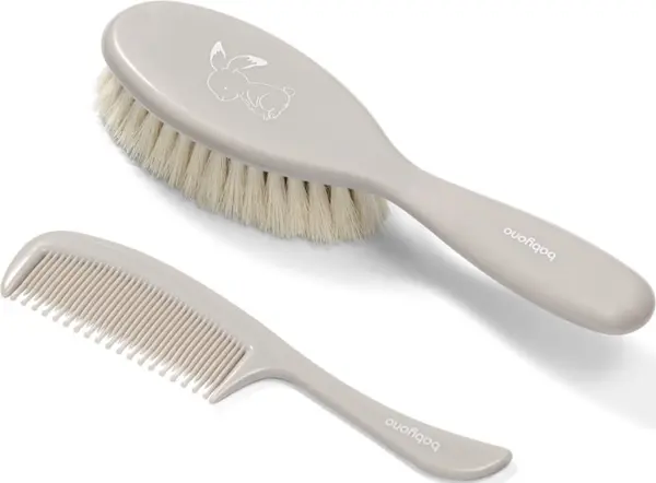 BabyOno BabyOno Take Care Hairbrush and Comb комплект за деца от раждането им Gray