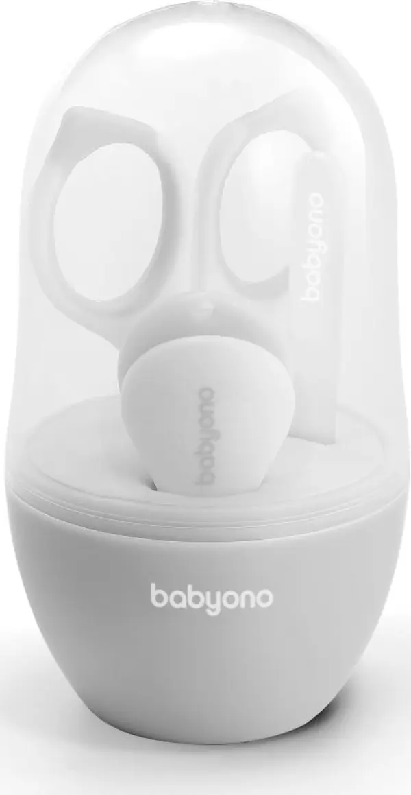 BabyOno BabyOno Take Care комплект за маникюр за деца Grey