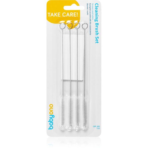 BabyOno BabyOno Take Care Straws and Tubes Cleaning Brushes четка за почистване 4 бр.