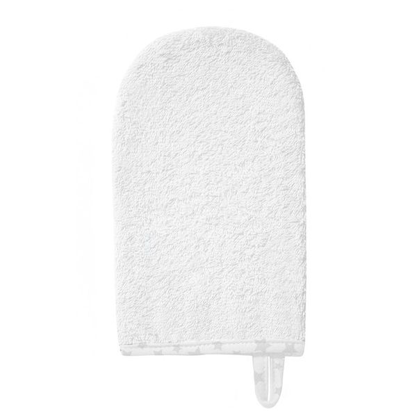 BabyOno BabyOno Take Care Terry Wash Mitt кърпа за измиване White 1 бр.