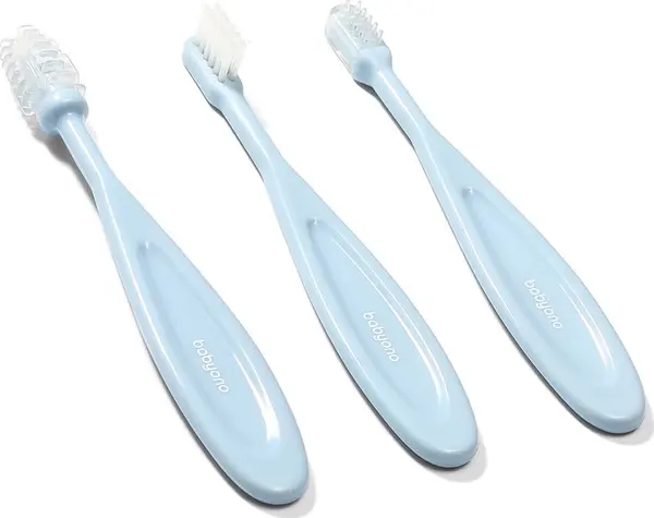 BabyOno BabyOno Toothbrush четка за зъби за деца Blue 3 бр.