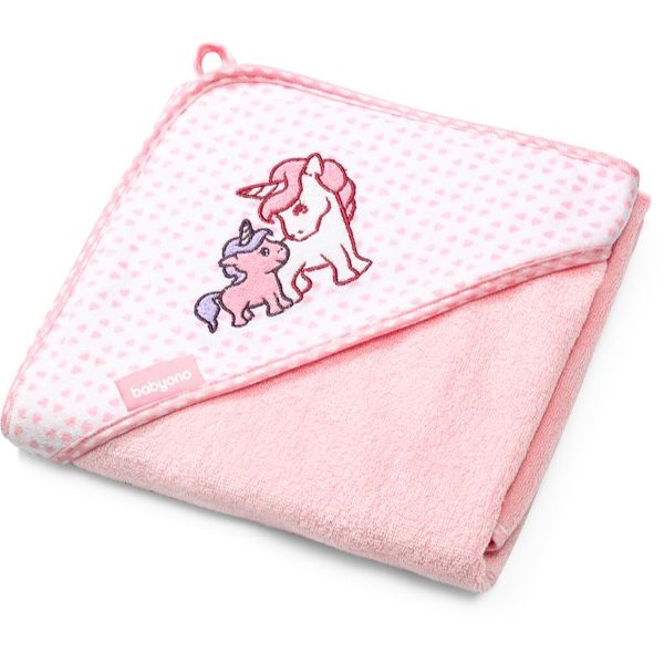 BabyOno BabyOno Towel Bamboo хавлия с качулка от бамбук Pink 100x100 см