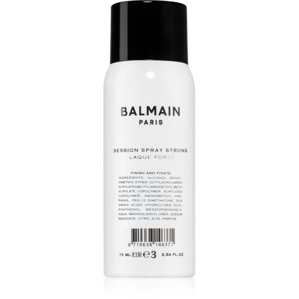 Balmain Hair Couture Balmain Hair Couture Session Spray лак за коса със силна фиксация малка опаковка 75 мл.