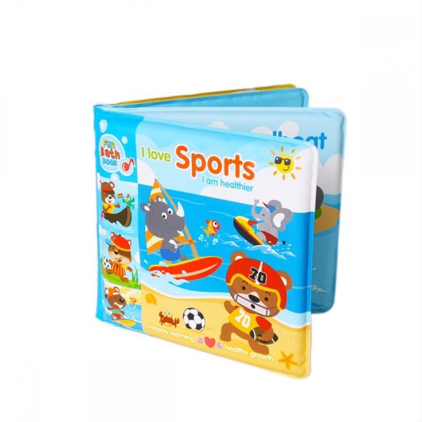 Bam-Bam Bam-Bam Bath Book книжка за вода 6m+ Sports 1 бр.