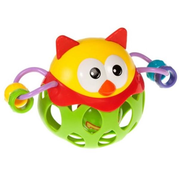 Bam-Bam Bam-Bam Rattle играчка за подреждане с дрънкалка 6m+ Owl 1 бр.