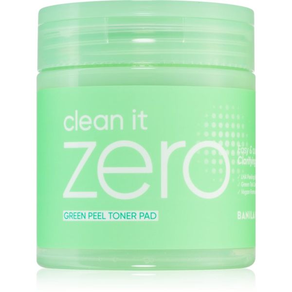 Banila Co. Banila Co. clean it zero Green Peel Toner Pad ексфолиращи тампони за лице за мазна и проблемна кожа 70 бр.