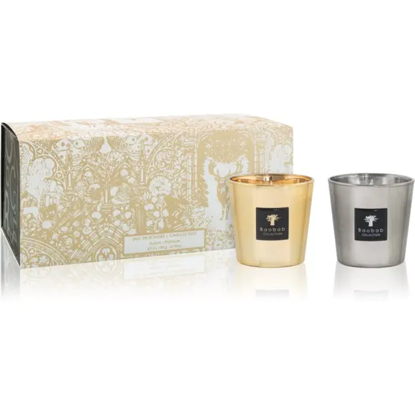 Baobab Collection Baobab Collection Aurum & Platinum Les Exclusives Duo Candle Box подаръчен комплект