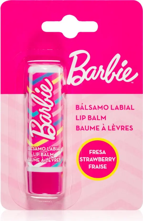 Barbie Barbie Lip Balm Strawberry балсам за устни с аромат на ягода за деца  4 гр.