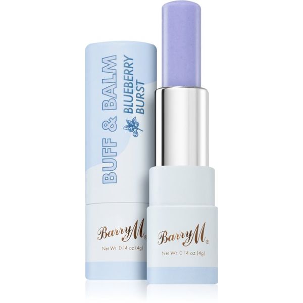 Barry M Barry M Buff & Balm изглаждащ балсам за устни за обем цвят Blueberry Burst 4 мл.