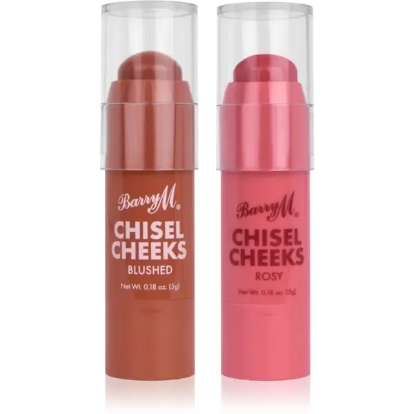 Barry M Barry M Chisel Cheeks кремообразен руж в стик duo balení 2x5 гр.