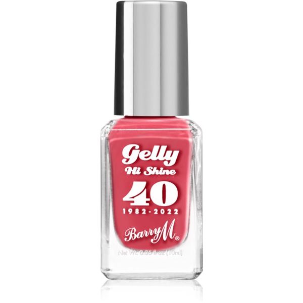 Barry M Barry M Gelly Hi Shine "40" 1982 - 2022 лак за нокти цвят Red Velvet 10 мл.