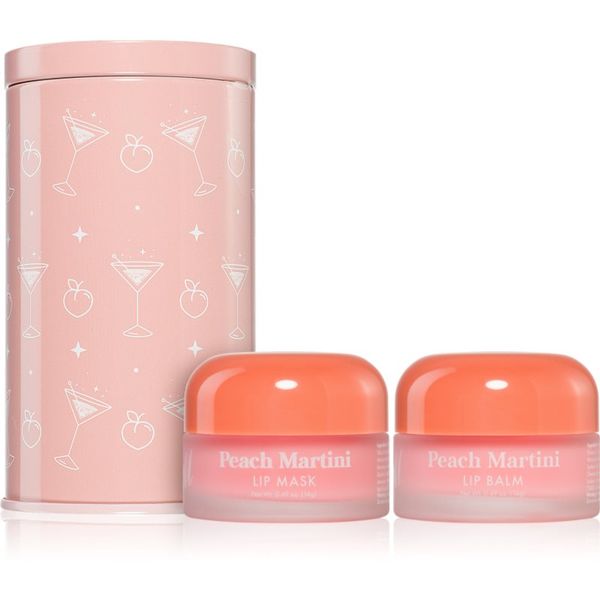 Barry M Barry M Lip Care Duo подаръчен комплект Peach Martini(за устни) с аромат