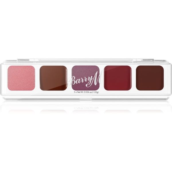 Barry M Barry M Mini Palette кремообразни сенки за очи цвят The Berries 5,1 гр.