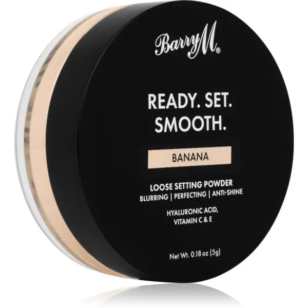 Barry M Barry M Ready Set Smooth матираща насипна пудра цвят Banana 5 гр.