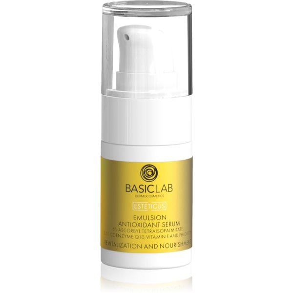 BasicLab BasicLab Dermocosmetics Esteticus ревитализираща емулсия за лице с антиоксидантен ефект 15 мл.