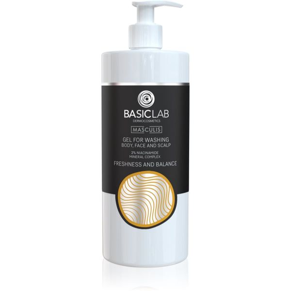 BasicLab BasicLab Dermocosmetics Masculis душ гел за лице, тяло и коса 500 мл.