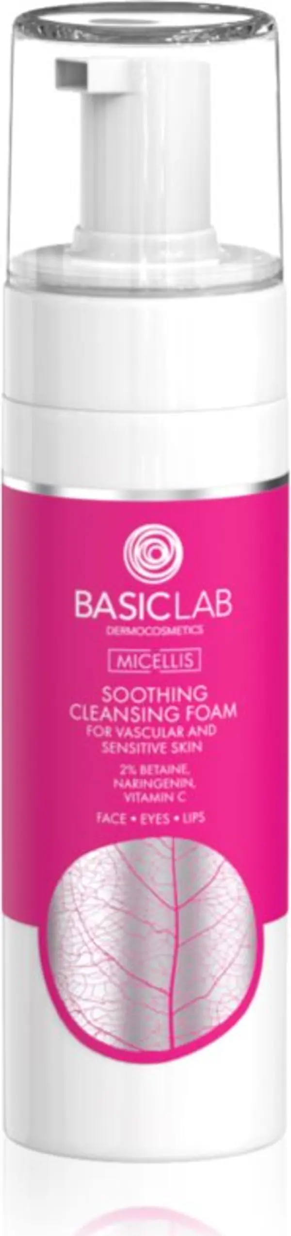 BasicLab BasicLab Dermocosmetics Micellis нежна почистваща пяна за чувствителна и зачервена кожа 150 мл.