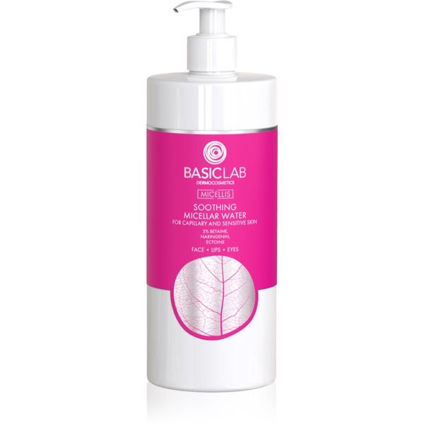 BasicLab BasicLab Dermocosmetics Micellis успокояваща мицеларна вода за кожа, склонна към зачервяване 500 мл.