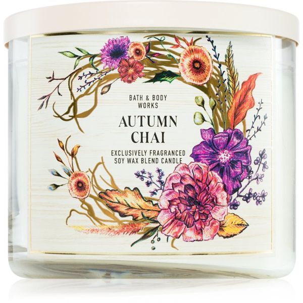 Bath & Body Works Bath & Body Works Autumn Chai ароматна свещ 411 гр.