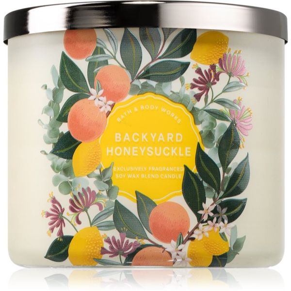 Bath & Body Works Bath & Body Works Backyard Honeysuckle ароматна свещ 411 гр.
