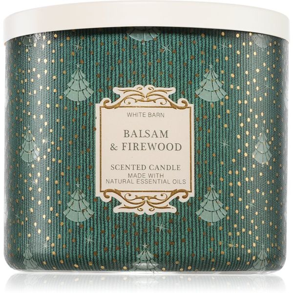 Bath & Body Works Bath & Body Works Balsam & Firewood ароматна свещ 411 гр.