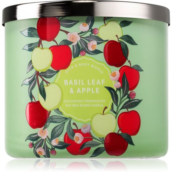 Bath & Body Works Bath & Body Works Basil Leaf & Apple ароматна свещ 411 гр.