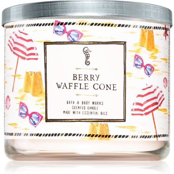 Bath & Body Works Bath & Body Works Berry Waffle Cone ароматна свещ 411 гр.