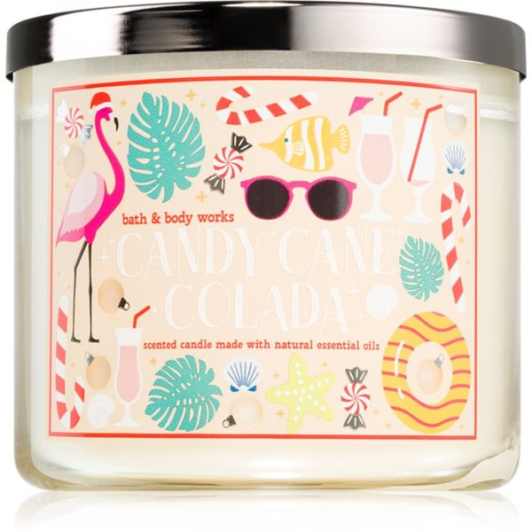 Bath & Body Works Bath & Body Works Candy Cane Colada ароматна свещ 411 гр.