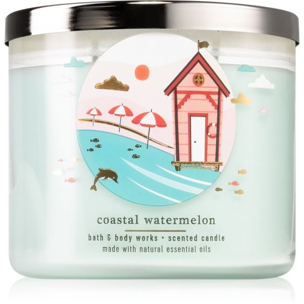 Bath & Body Works Bath & Body Works Coastal Watermelon ароматна свещ 411 гр.