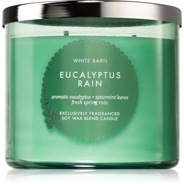 Bath & Body Works Bath & Body Works Eucalyptus Rain ароматна свещ 411 гр.