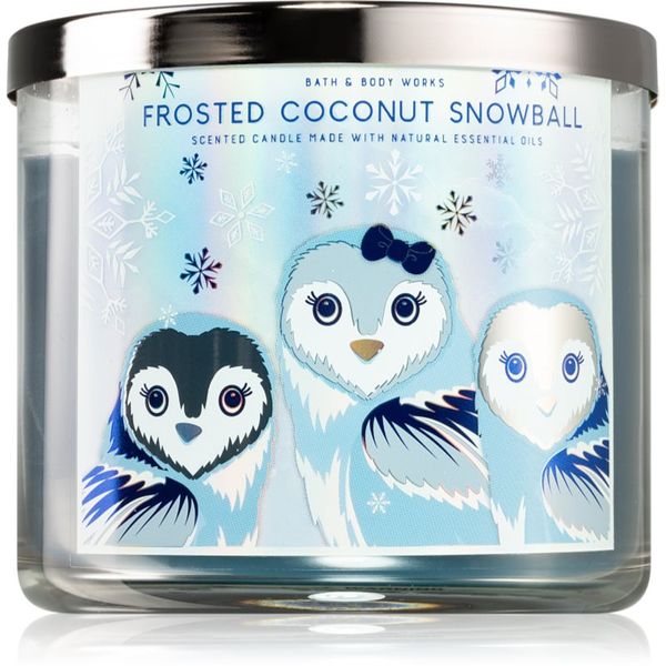 Bath & Body Works Bath & Body Works Frosted Coconut Snowball ароматна свещ I. 411 гр.