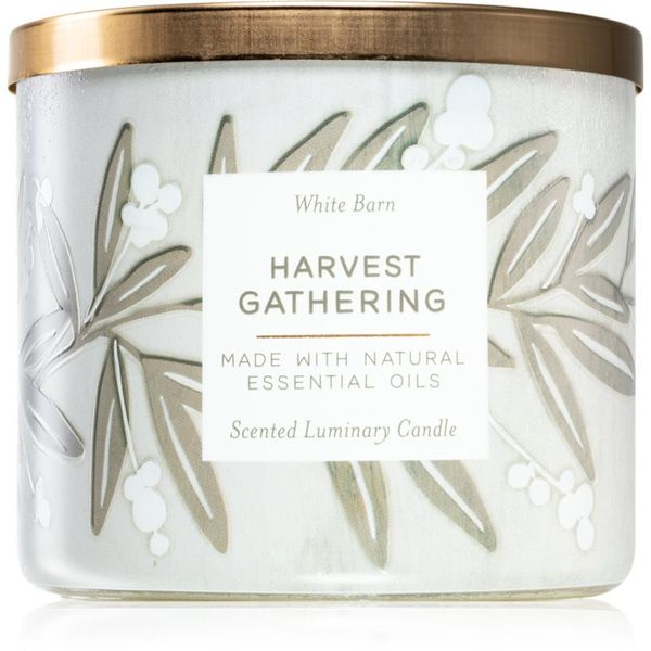 Bath & Body Works Bath & Body Works Harvest Gathering ароматна свещ  с есенциални масла 411 гр.