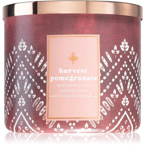 Bath & Body Works Bath & Body Works Harvest Pomegranate ароматна свещ  с есенциални масла 411 гр.