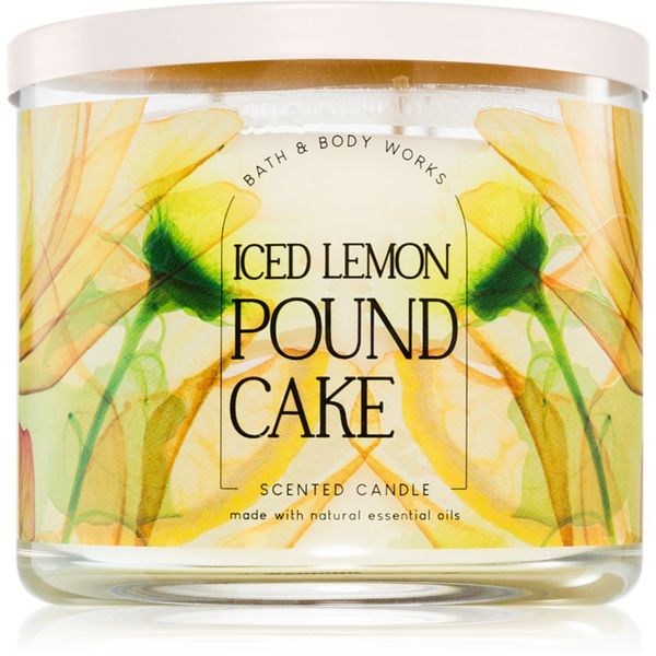 Bath & Body Works Bath & Body Works Iced Lemon Pound Cake ароматна свещ 411 гр.