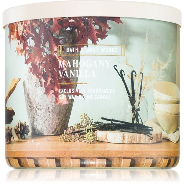 Bath & Body Works Bath & Body Works Mahogany Vanilla ароматна свещ 411 гр.