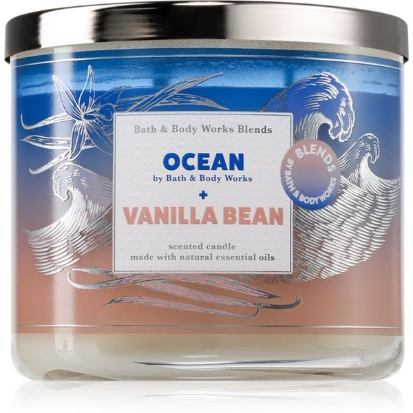Bath & Body Works Bath & Body Works Ocean + Vanilla Bean ароматна свещ 411 гр.