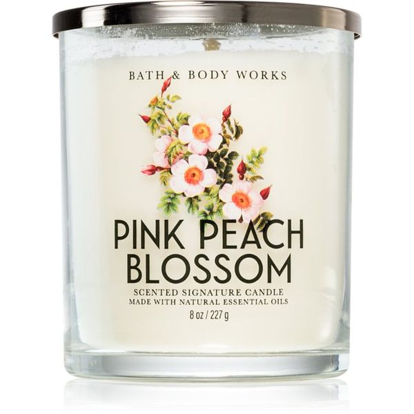 Bath & Body Works Bath & Body Works Pink Peach Blossom ароматна свещ 227 гр.