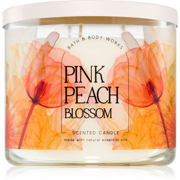 Bath & Body Works Bath & Body Works Pink Peach Blossom ароматна свещ 411 гр.