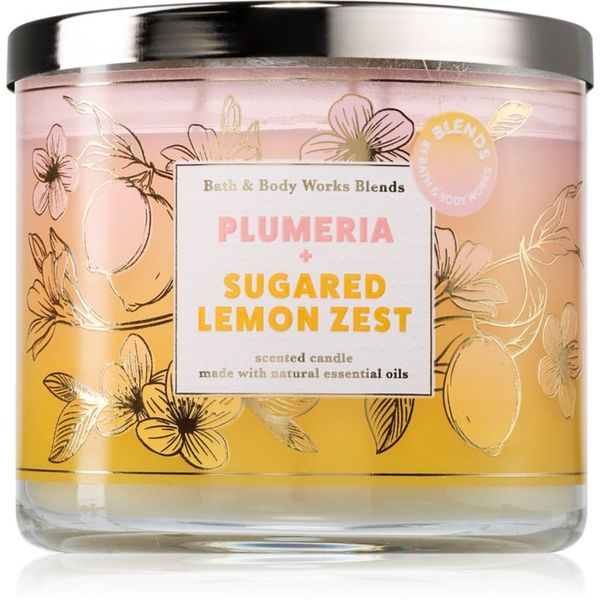 Bath & Body Works Bath & Body Works Plumeria & Sugared Lemon Zest ароматна свещ 411 гр.