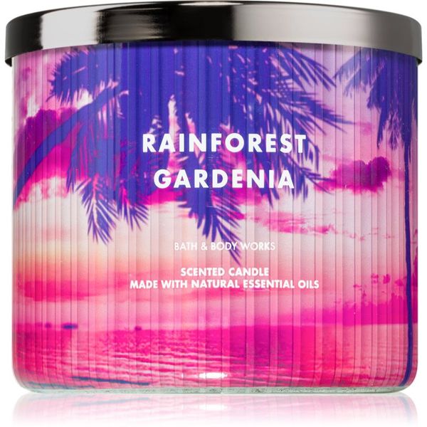 Bath & Body Works Bath & Body Works Rainforest Gardenia ароматна свещ 411 гр.