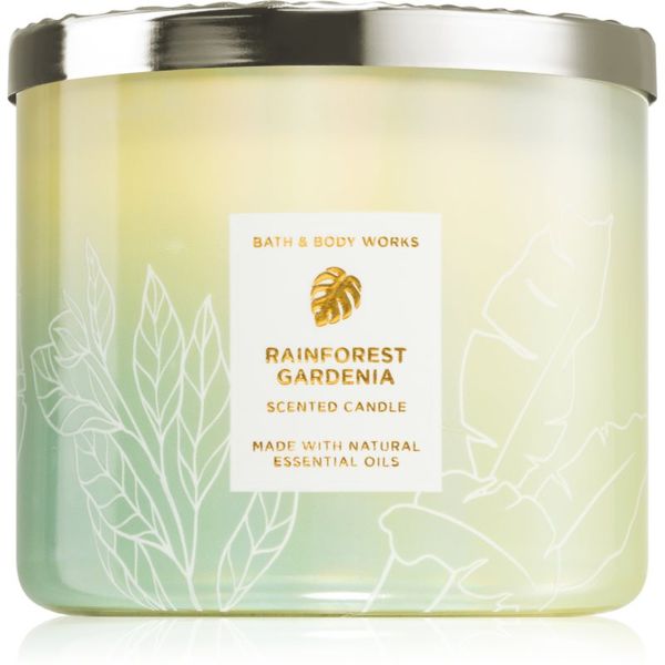 Bath & Body Works Bath & Body Works Rainforest Gardenia ароматна свещ II. 411 гр.