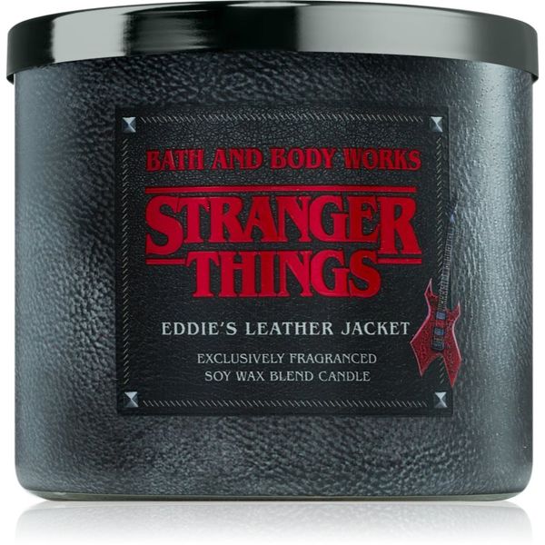 Bath & Body Works Bath & Body Works Stranger Things Eddie's Leather Jacket ароматна свещ 411 гр.